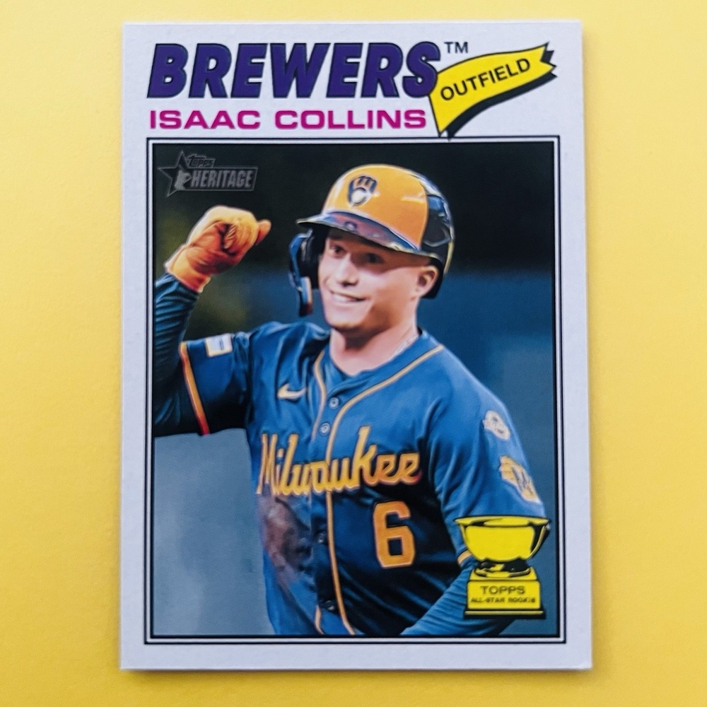 2026 Topps Heritage‎ Isaac Collins All-Star Rookie #102 Milwaukee Brewers